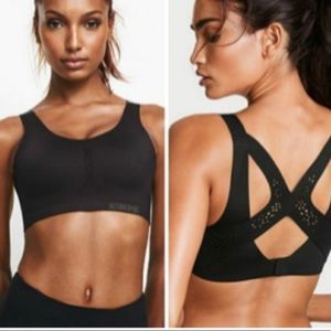 Victoria’s Secret Sport Angel Max Support Wire Free Sport Bra Black 34C like new